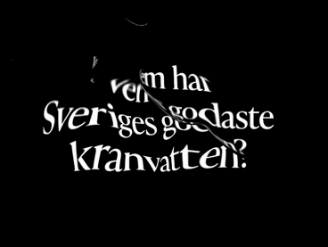 Logotyp i böljande vatten