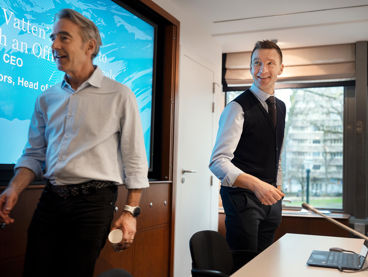 Svenskt Vattens medarbetare på möte i Bryssel.