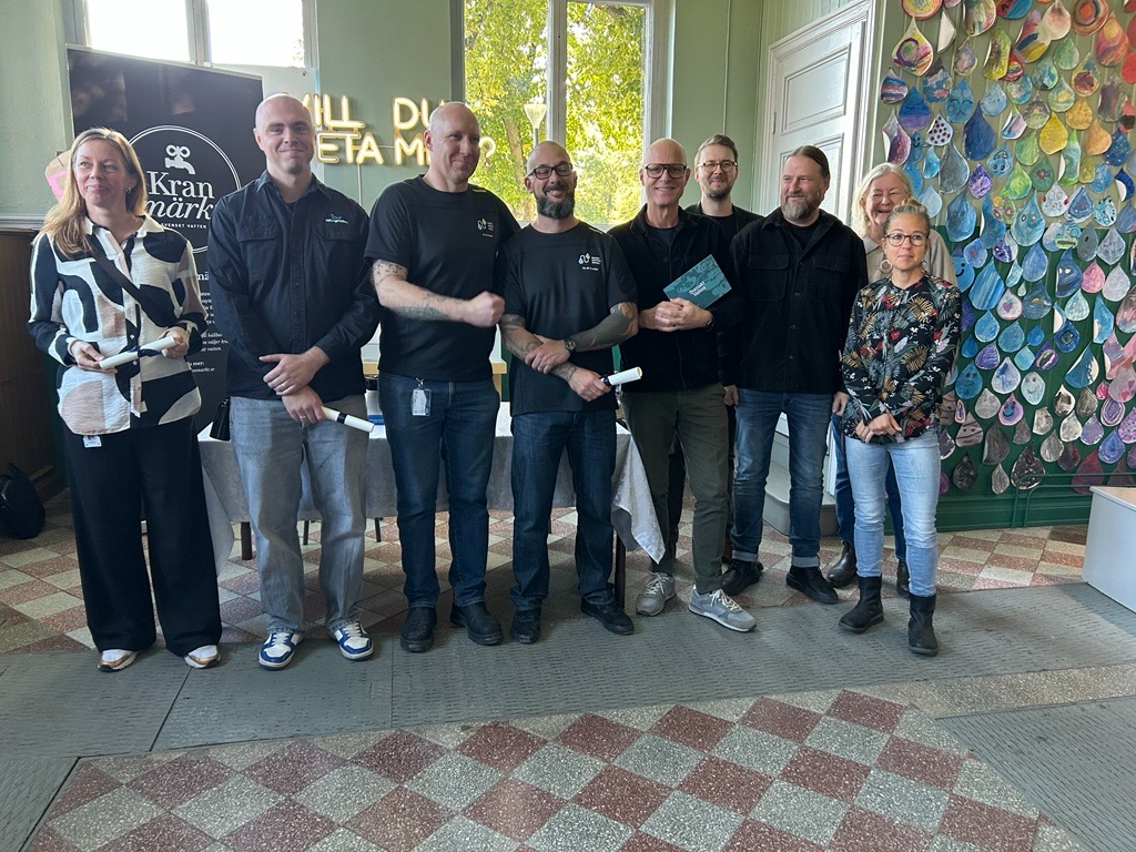 Vinnare och hedersplacering i Kranvattentävlingens deltävling i Uppsala 30 september 2025